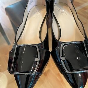 Franco Sarto Patent Buckle Flats NWT